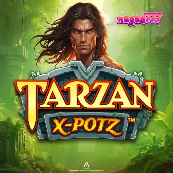 Tarzan X-Potz স্লট গেমের ইন্টারফেস এবং জঙ্গল থিমযুক্ত ভিজ্যুয়াল